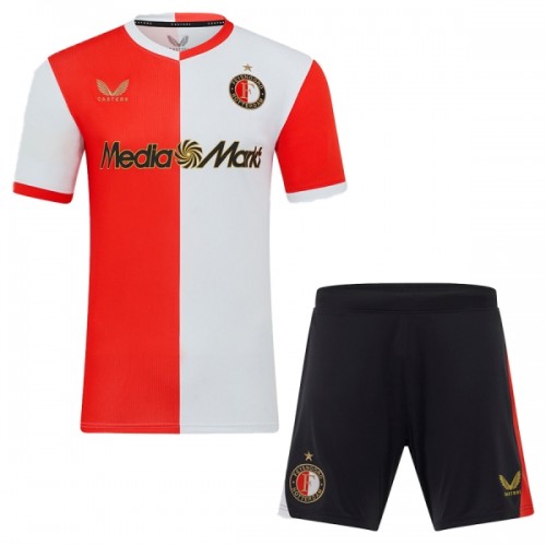 Dječji Dresovi Feyenoord Rotterdam Rotterdam Domaći 2025-26 - Kratki Rukavima Dječji Dresovi Feyenoord Rotterdam Rotterdam Domaći 2025-26 - Kratki Rukavima